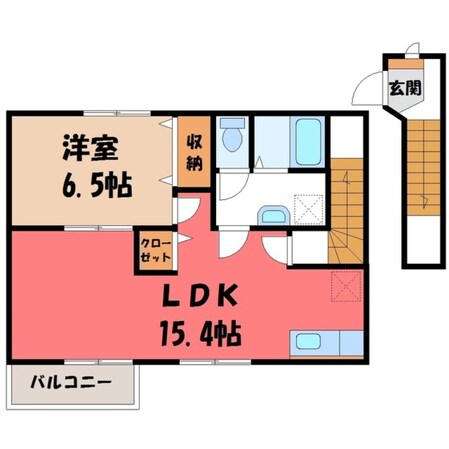 エターナル Bの物件間取画像